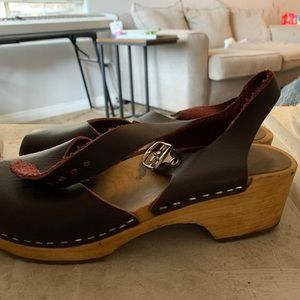 MIA wood clogs